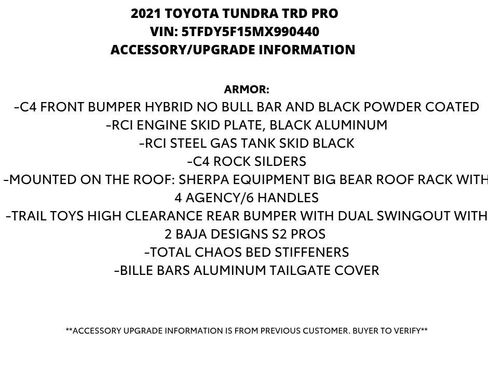 Used 2021 Toyota Tundra TRD Pro AWD/4WD image 6