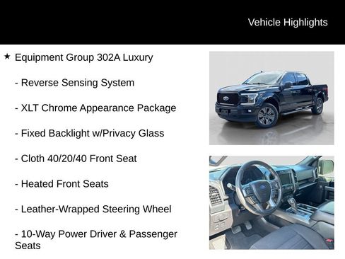 Used 2018 Ford F150 XLT w/ Equipment Group 302A Luxury AWD/4WD image 11