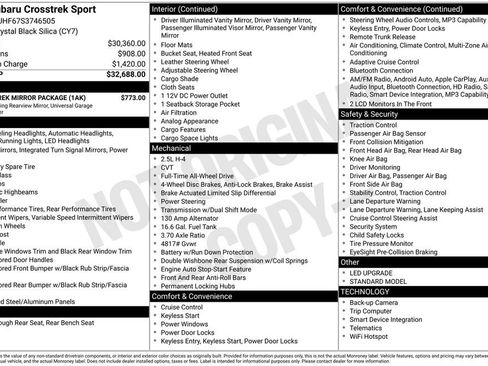 Certified 2025 Subaru Crosstrek 2.5i Sport w/ Crosstrek Mirror Package AWD/4WD image 10
