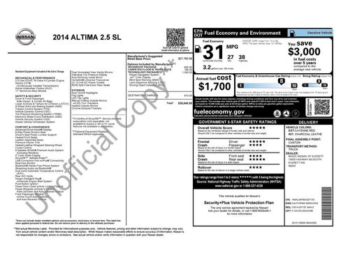 Used 2014 Nissan Altima 2.5 SL w/ Technology Package FWD image 3