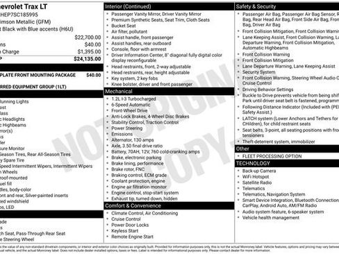 Used 2025 Chevrolet Trax LT FWD image 7