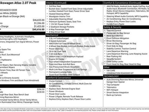 Certified 2025 Volkswagen Atlas Peak Edition SE image 16