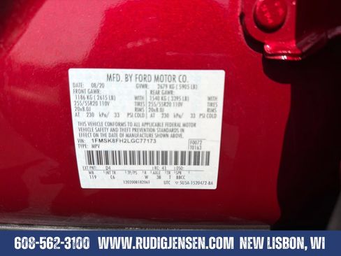 Used 2020 Ford Explorer Limited w/ Class III Trailer Tow Package AWD/4WD image 29