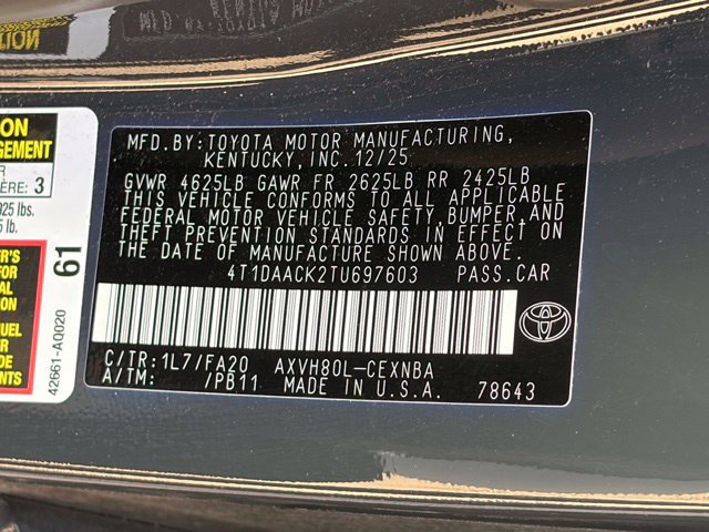 Used 2026 Toyota Camry LE FWD image 22