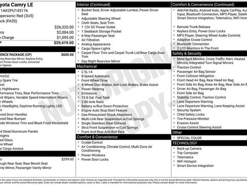 Certified 2023 Toyota Camry LE w/ Convenience Package image 37