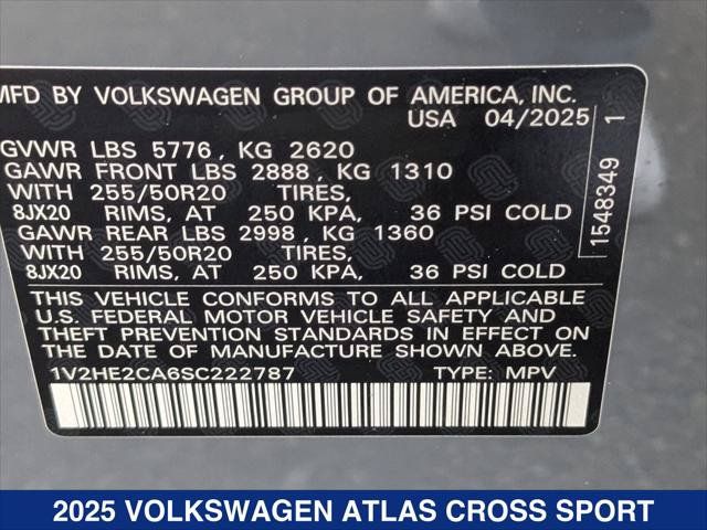 New 2025 Volkswagen Atlas Cross Sport SE AWD/4WD image 25