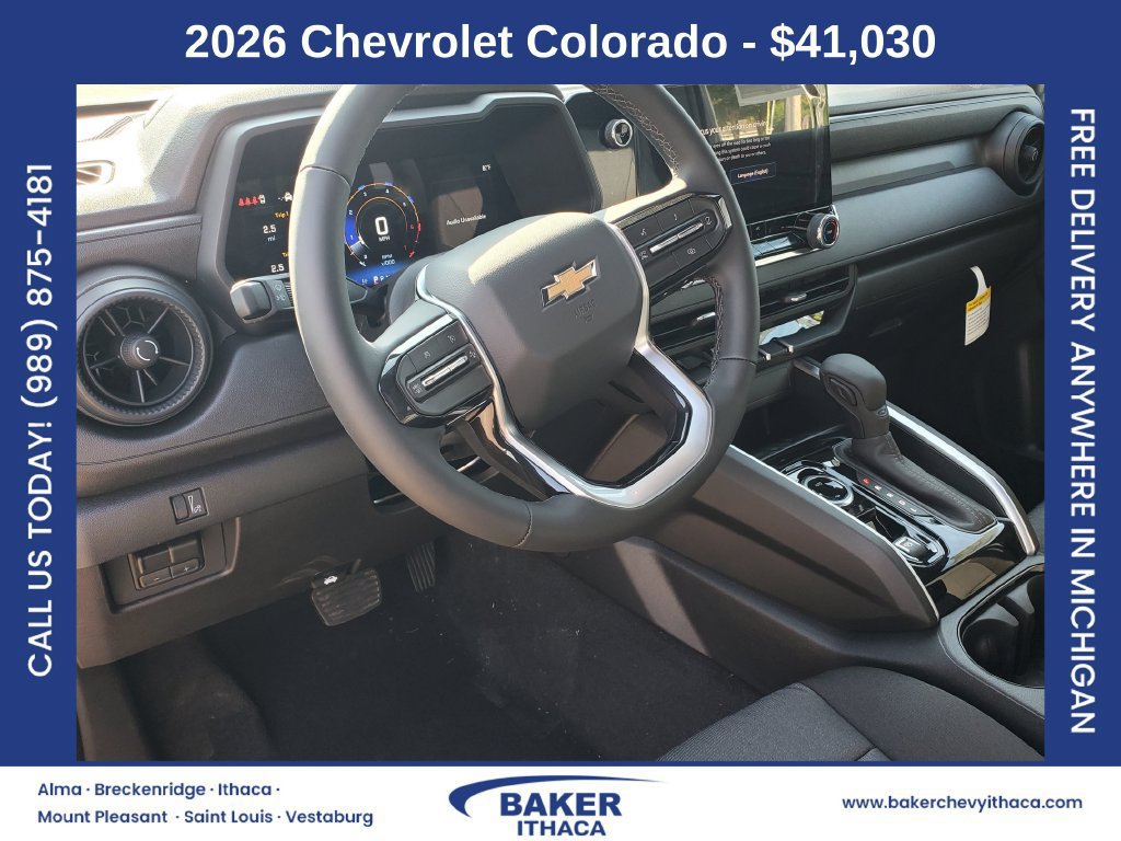 New 2026 Chevrolet Colorado W/T w/ WT Custom Package AWD/4WD image 8
