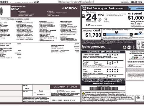 Used 2020 Lincoln MKZ w/ Convenience Package FWD image 1