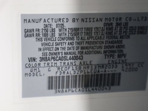 Used 2025 Nissan Kicks SV FWD image 37