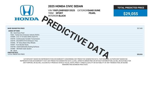 Used 2025 Honda Civic Sport image 2