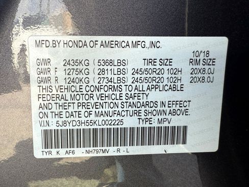 Used 2019 Acura MDX FWD w/ Technology Package image 57