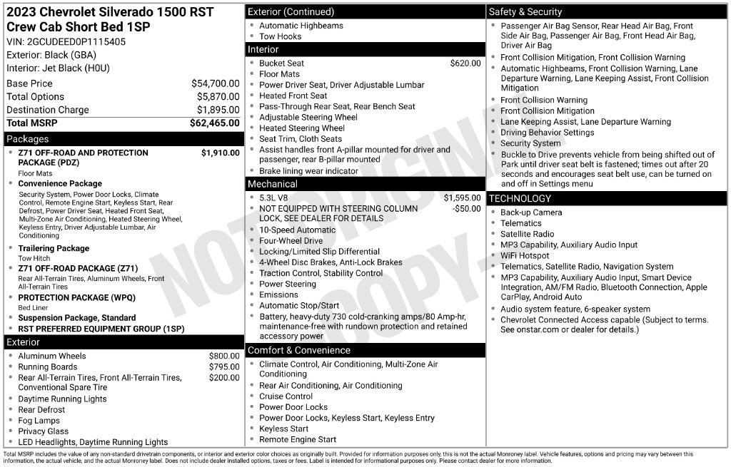 Used 2023 Chevrolet Silverado 1500 RST AWD/4WD image 29