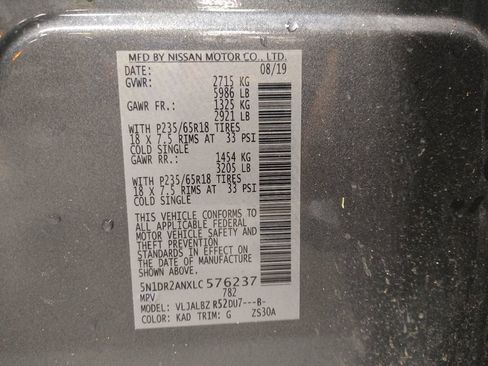 Used 2020 Nissan Pathfinder S FWD image 33