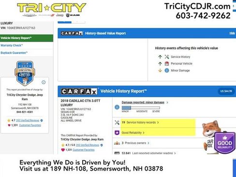 Used 2018 Cadillac CT6 Luxury image 2