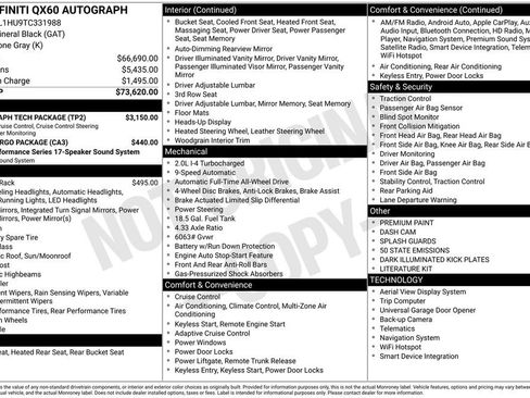 New 2026 INFINITI QX60 Autograph w/ Autograph Tech Package image 5
