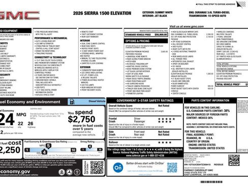 New 2026 GMC Sierra 1500 Elevation w/ Elevation Premium Package AWD/4WD image 4