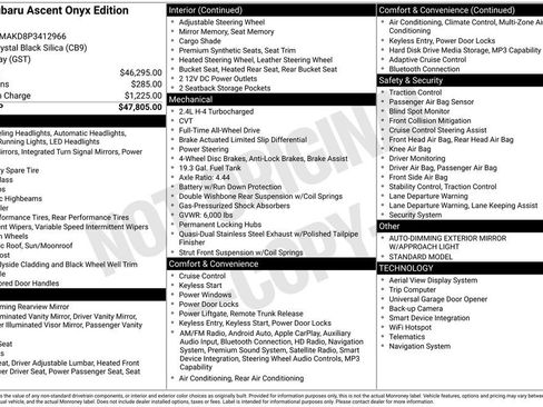 Used 2023 Subaru Ascent Onyx Edition Limited image 5