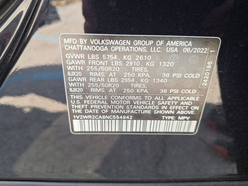 Used 2022 Volkswagen Atlas SE image 32
