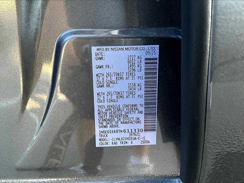 New 2026 Nissan Frontier PRO-4X image 22