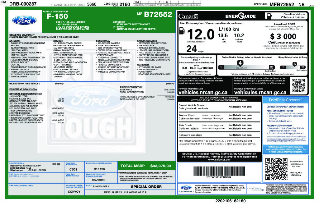 Used 2021 Ford F150 Limited AWD/4WD image 20