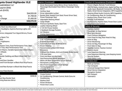 Certified 2024 Toyota Grand Highlander XLE image 2