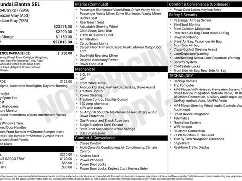 Used 2024 Hyundai Elantra SEL w/ Convenience Package FWD image 11