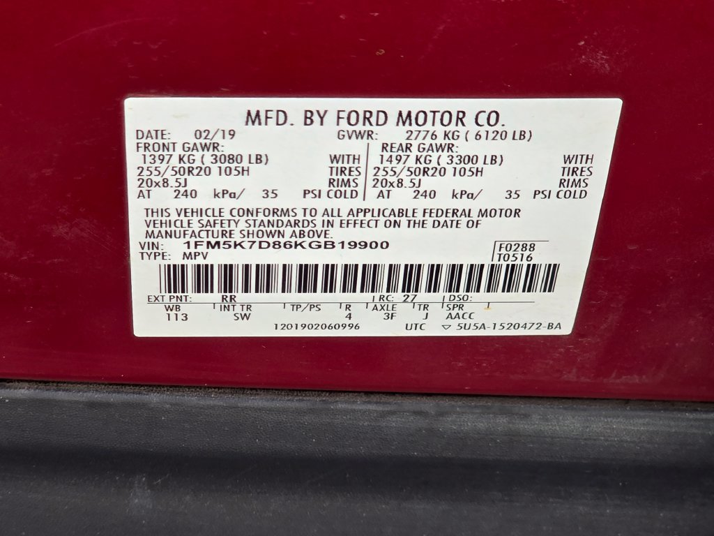 Used 2019 Ford Explorer XLT w/ Equipment Group 202A FWD image 53