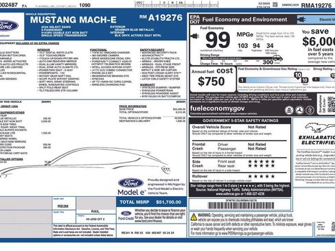 Used 2024 Ford Mustang Mach-E Select w/ Comfort Package Lite AWD/4WD image 6