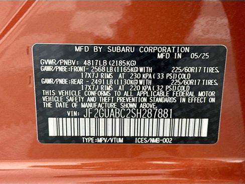 Certified 2025 Subaru Crosstrek 2.0i w/ Popular Package #1A image 28