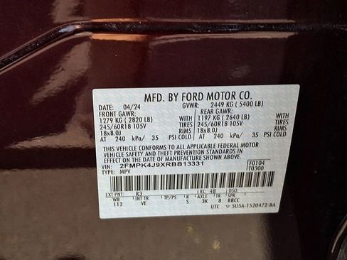 Certified 2024 Ford Edge SEL w/ Convenience Package AWD/4WD image 32