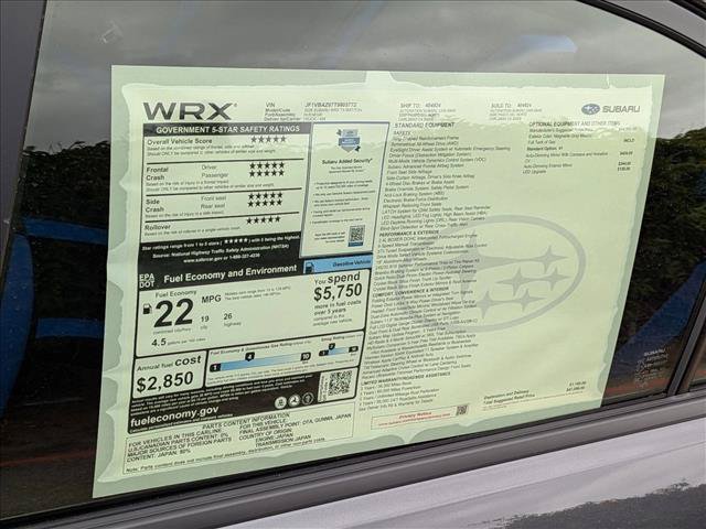 New 2026 Subaru WRX tS AWD/4WD image 20