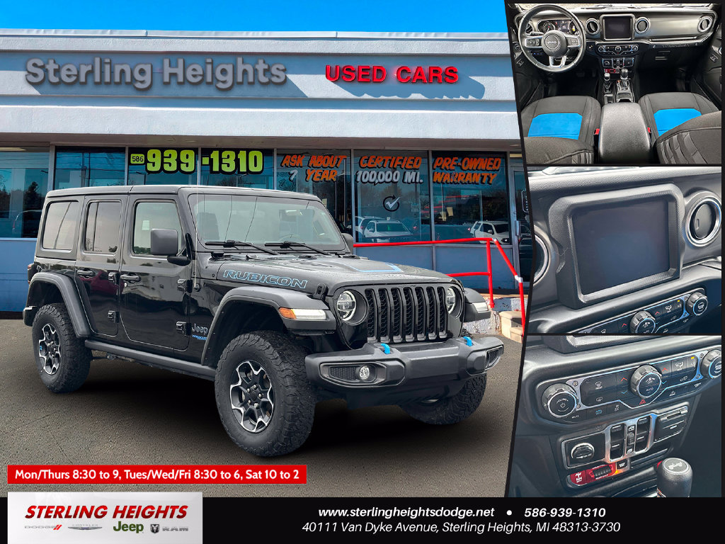 Used 2022 Jeep Wrangler Unlimited Rubicon 4xe AWD/4WD image 1