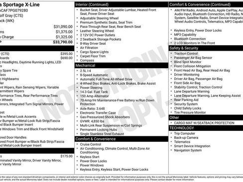 Certified 2023 Kia Sportage X-Line AWD/4WD image 7