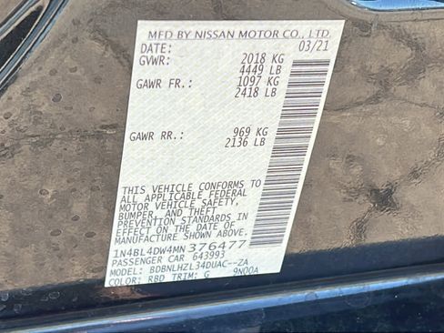 Used 2021 Nissan Altima 2.5 SV w/ SV Premium Package image 30