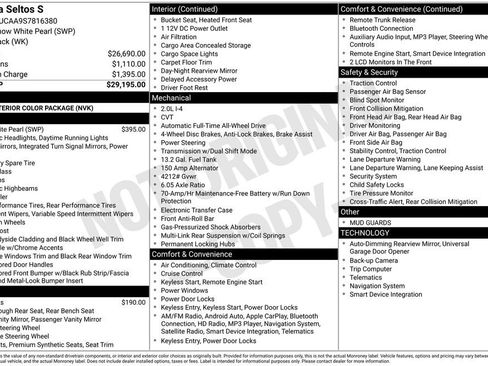 New 2025 Kia Seltos S image 2