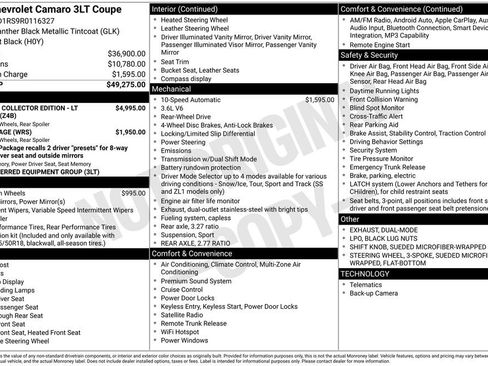 Used 2024 Chevrolet Camaro LT RWD image 13
