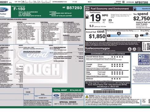 Used 2022 Ford F150 Platinum w/ Equipment Group 701A High AWD/4WD image 10