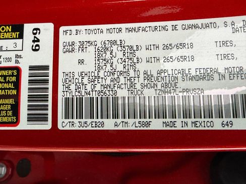 New 2026 Toyota Tacoma Limited image 18