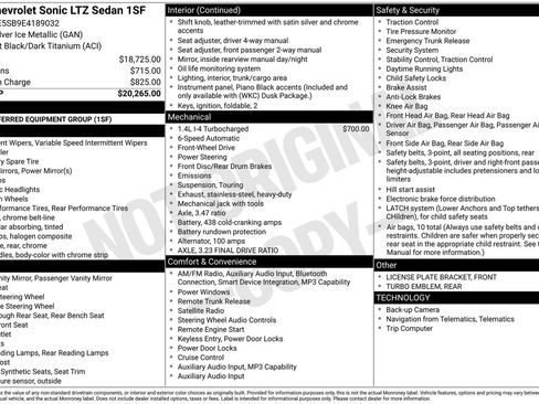Used 2014 Chevrolet Sonic LTZ image 35