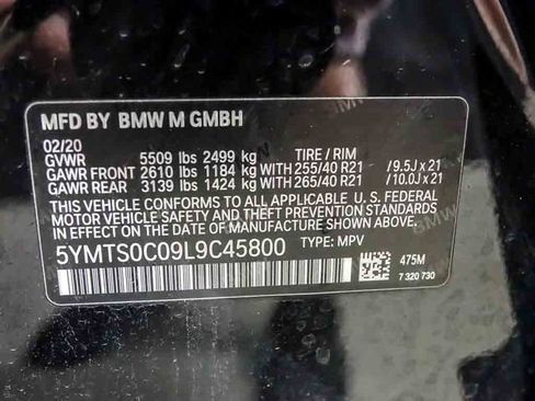 Used 2020 BMW X3 M w/ Executive Package AWD/4WD image 31