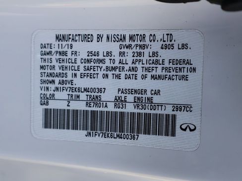 Used 2020 INFINITI Q60 Red Sport 400 image 49