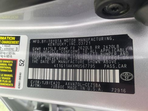 Used 2021 Toyota Camry SE image 33