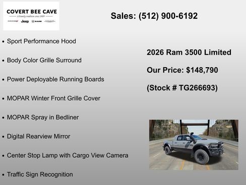 New 2026 RAM 3500 Limited AWD/4WD image 30