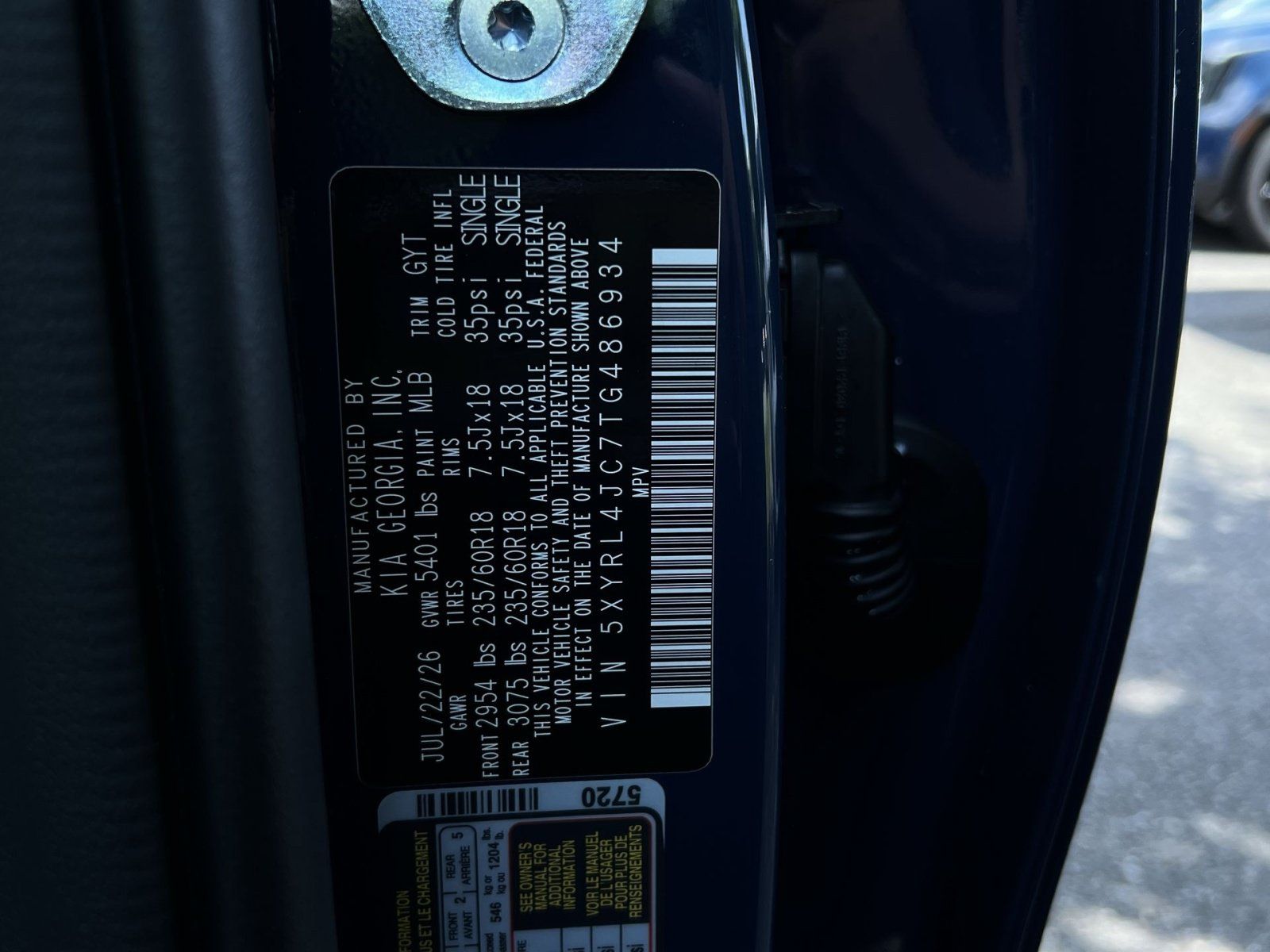 New 2026 Kia Sorento S w/ S Panoramic Sunroof Package FWD image 34