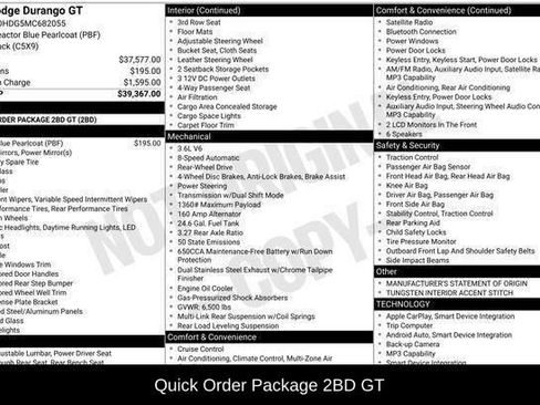 Used 2021 Dodge Durango GT image 2