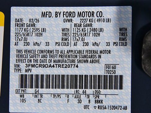 New 2026 Ford Bronco Sport Badlands w/ Badlands Tech Package AWD/4WD image 14