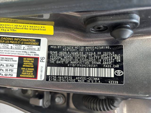 Used 2017 Toyota Camry LE FWD image 15