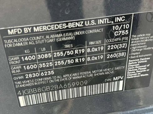 Used 2011 Mercedes-Benz ML 350 4MATIC image 21