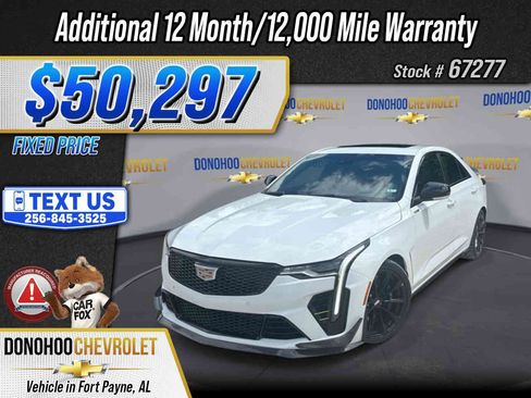 Used 2022 Cadillac CT4 V Blackwing w/ Carbon Fiber 1 Package RWD image 1