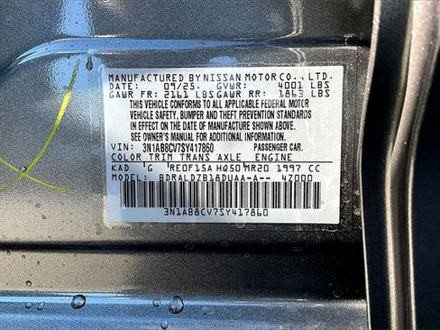 New 2025 Nissan Sentra SV w/ All-Weather Package image 12